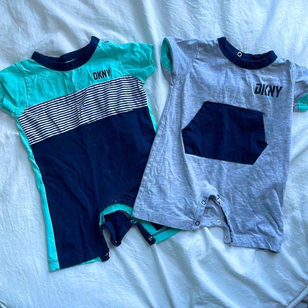 3-6m DKNY onesie shorts